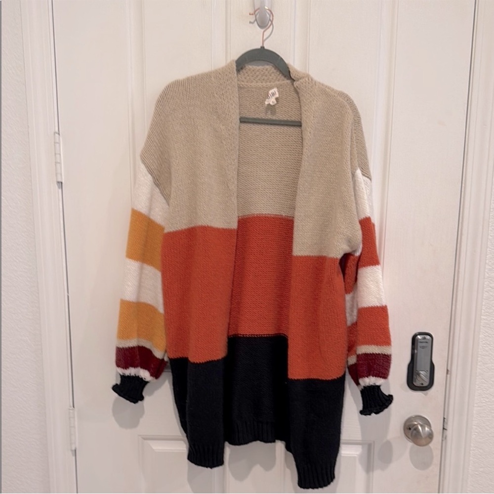 BiBi Multicolor Striped Cardigan